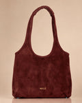 MELÉ BORDEAUX SUEDE TOTE