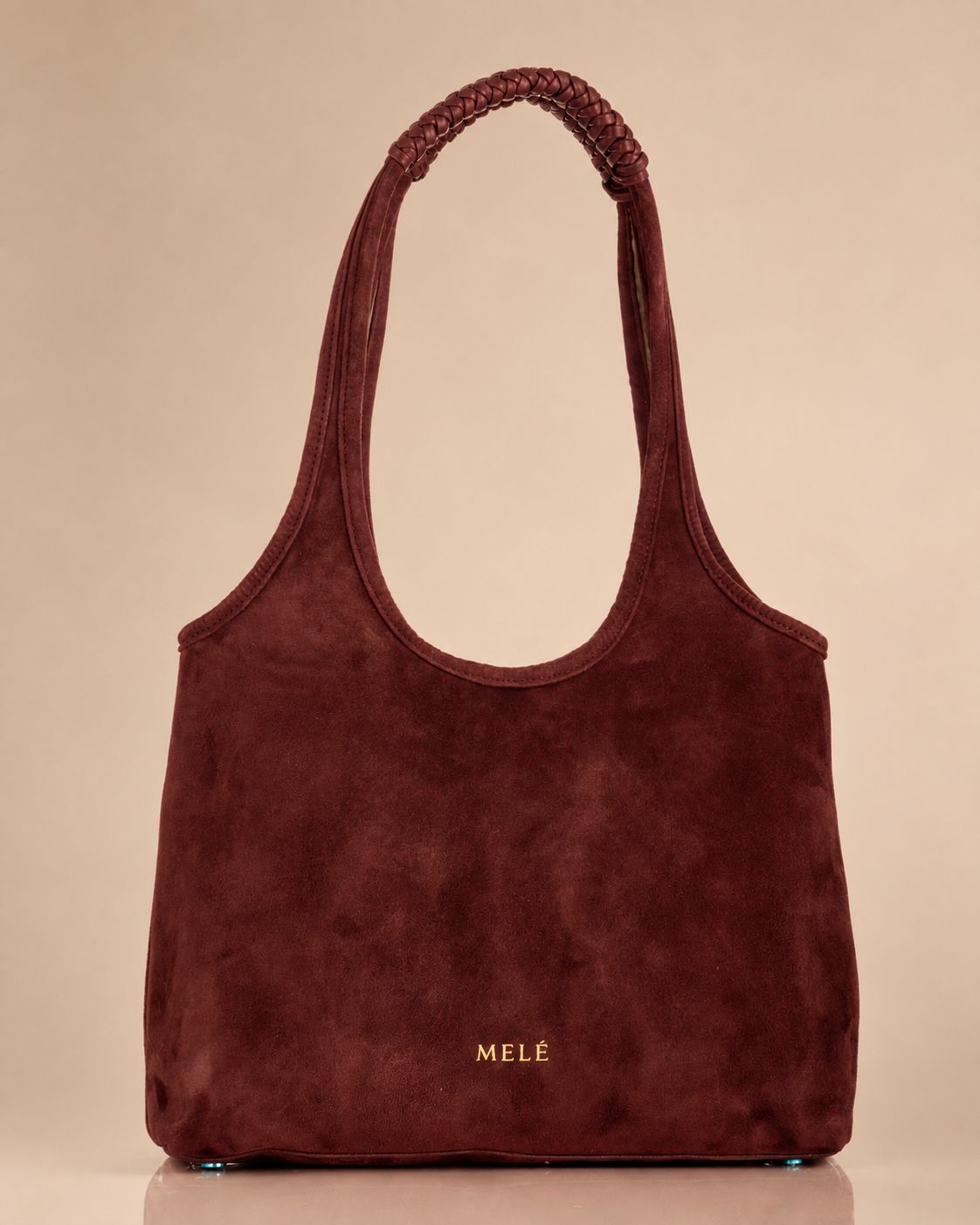 MELÉ BORDEAUX SUEDE TOTE